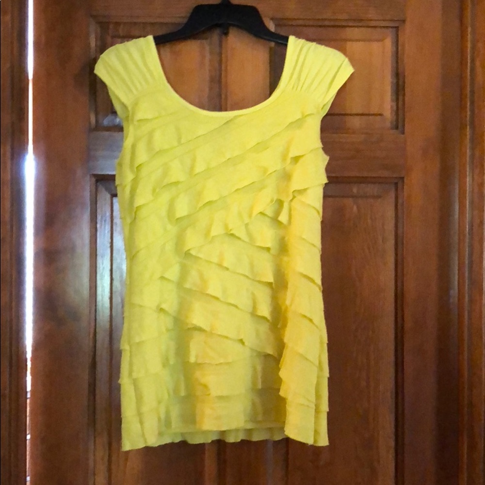 Yellow dress casual tank